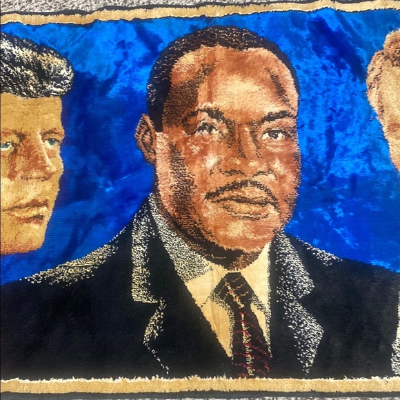 Vintage Tapestry with Historical Figures- MLK, RFK & JFK - Picture 3 of 7